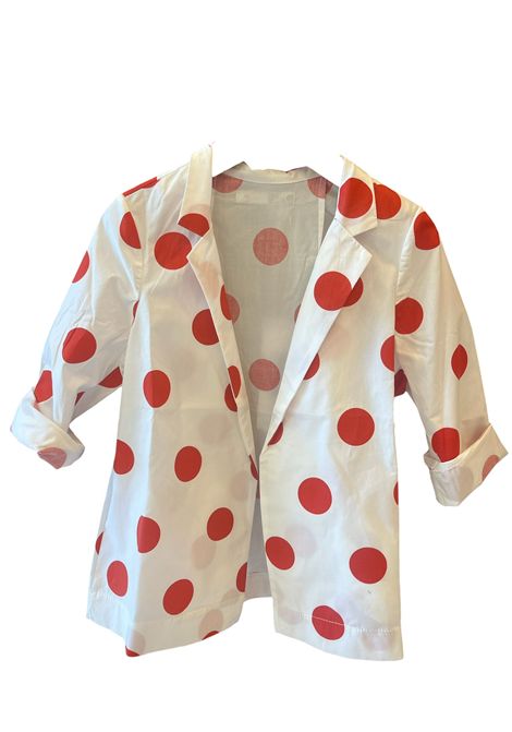 Giacca a pois CUCU' LAB | CLUSTERPOPELINE POIS ROSSO